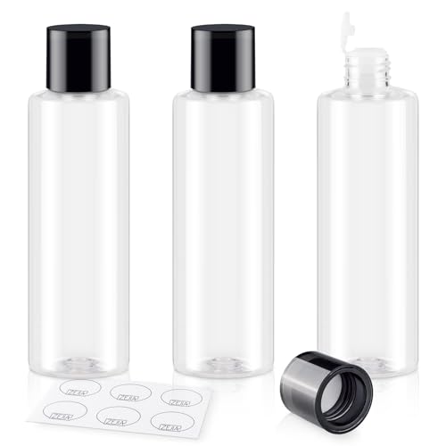 200ML Travel Size Toiletries, 3 Pack Clear Travel Size Containers - color: Clear, size: 200ml(3pcs)