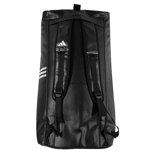 adidas Combat Sports 2-in-1 Training Sports Equipment Duffel Bag - Black White - Medium - color: Black White