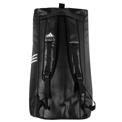 adidas Combat Sports 2-in-1 Training Sports Equipment Duffel Bag - Black White - Medium - color: Black White