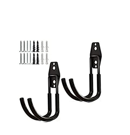 zoele Baby Stroller Hanger, 2 Pcs Black (Polyvinyl Chloride, Alloy Steel), Wall Mount, Heavy Duty Garage Tool Storage Organizer Utility Hooks, 77 lbs Weight Capacity, Stroller Holder - color: 2 Pcs Black