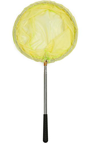 RESTCLOUD Bait Net and Fishing Landing Net with Telescoping Pole Handle Extends to 59 inches - color: Yellow