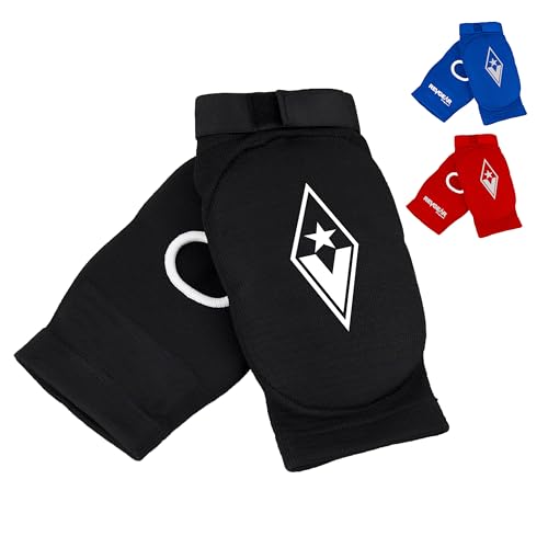 Revgear Slip-on Muay Thai Signature Elbow Pads, MMA, Jiu Jitsu, Krav MAGA - color: Black, size: Small-Medium