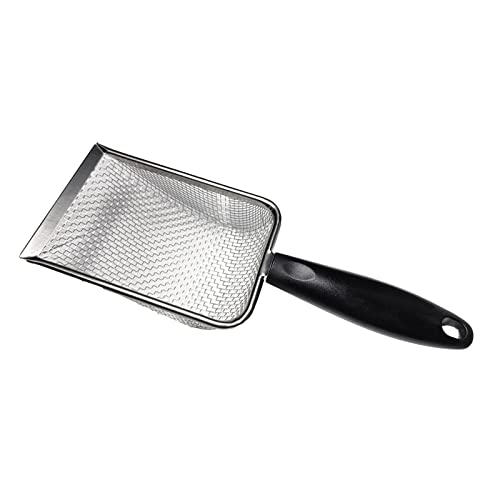 Reptile Sand Stainless Steel Fine Mesh Reptile Sube Metal Sand Shovel Terrarium Sube Litter Cleaner Plastic, Metal