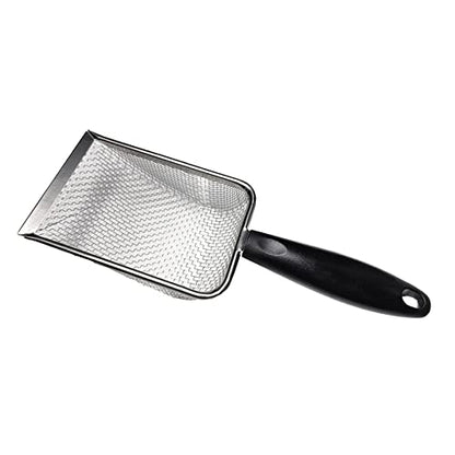 Reptile Sand Stainless Steel Fine Mesh Reptile Sube Metal Sand Shovel Terrarium Sube Litter Cleaner Plastic, Metal