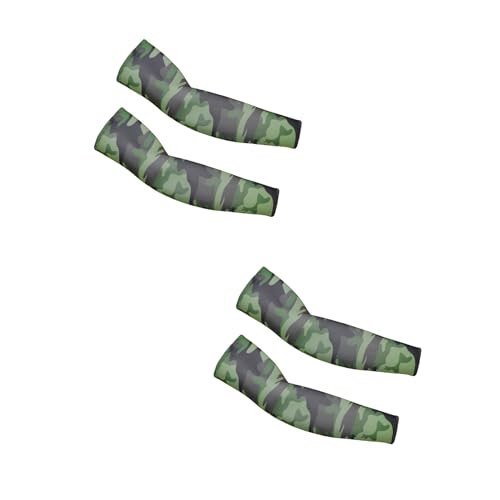 PFFY UV Protection Cooling Arm Sleeves for Men and Women UPF 50 Sun Sleeve - color: 2 Pairs - Camo Green