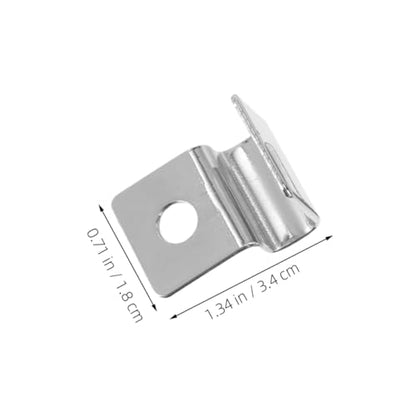 DOITOOL 4pcs Aquarium Cover Clip Stainless Steel Fish Tank Lid Support Holders for Secure Fish Escape Prevention Easy Installation for Multi Species Aquariums