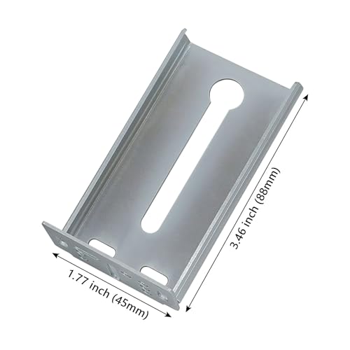 LONTAN Rear Mounting Brackets for 1.77 Inch 45mm Drawer Slides (10 Pairs) | Zinc Plated Cold Rolled Steel Heavy Duty; Face Frame Cabinet Socket; 2.75 Inch Depth Extension; Easy Screw On Replacement - color: Silver, size: 1.77 Inch - Mounting Bracket