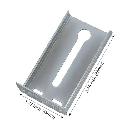 LONTAN Rear Mounting Brackets for 1.77 Inch 45mm Drawer Slides (10 Pairs) | Zinc Plated Cold Rolled Steel Heavy Duty; Face Frame Cabinet Socket; 2.75 Inch Depth Extension; Easy Screw On Replacement - color: Silver, size: 1.77 Inch - Mounting Bracket