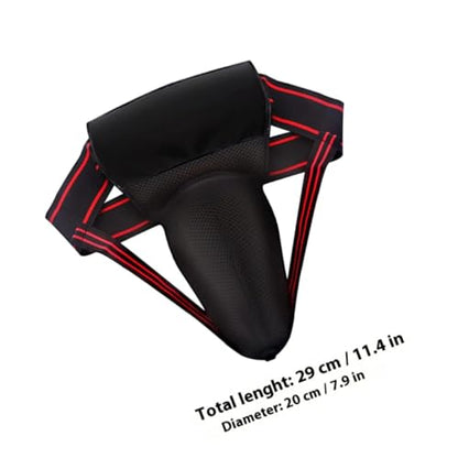 Portable Comfortable Groin Protector with Integrated Crotch Guard for Men Boxing MMA Taekwondo Training Wear-Resistant Protective Gear for Competitive Sports