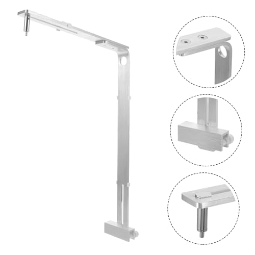 VANZACK Aquarium Light Holder Stand Metal Lamp Rack Support for Fish Tank Lighting Brushed Finish Easy Installation Compatible