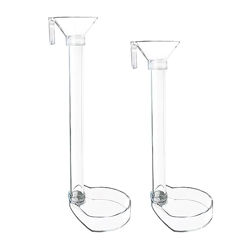 1 Set Aquarium Acrylic Feeding Tube Bowl Aquarium Shrimp Fishtank Acrylic Feeding Tools Anti-Drift Feeding Feeder