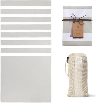 SummerSand Microfiber Beach Towel - Quick Dry, Sand Free - Compact and Lightweight for Travel - Recycled Materials - Travel Bag Included - Large Microfiber Towel (63x31.5in – Marble Sand) - color: Marble Sand