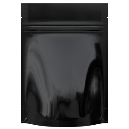 Mylar Style Barrier Bags – Zipper w/Heat Seal – 100 Bags (Gloss Black/Gloss Black, 1/8 Ounce - 3.62?x5?x1.5?) - color: Gloss Black / Gloss Black, size: 3.62x5x1.5 Inch (Pack of 100)