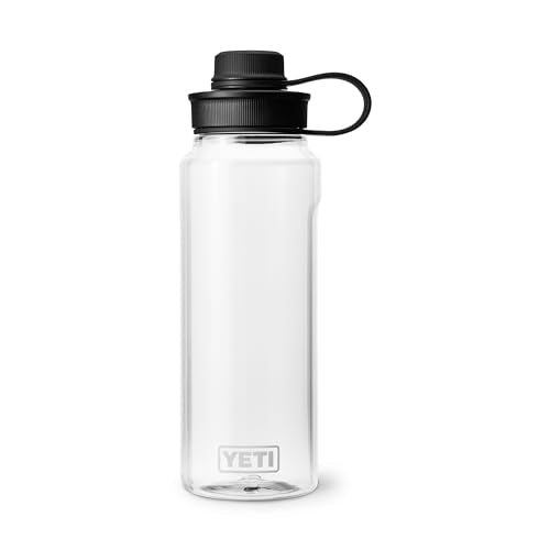 YETI Yonder Water Bottle with Yonder Tether Cap, Lightweight, Leakproof and BPA-Free - color: Clear, size: 34 Ounces