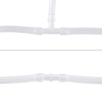 Pawfly 20 Pack Aquarium Air Valve Connector White Plastic Inline Tubing, 3-Way T & Straight - color: 2 Kinds(20 Pack)