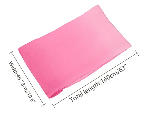 uxcell Women'sChiffon Sheer Long Scarf Silky Gradient Party - color: Pink