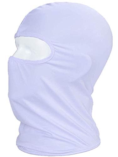 Balaclava Sun/uv face mask UPF 50+ ski mask Neck Gaiter face Scarf Outdoor Sports 3pack - color: Whitex3