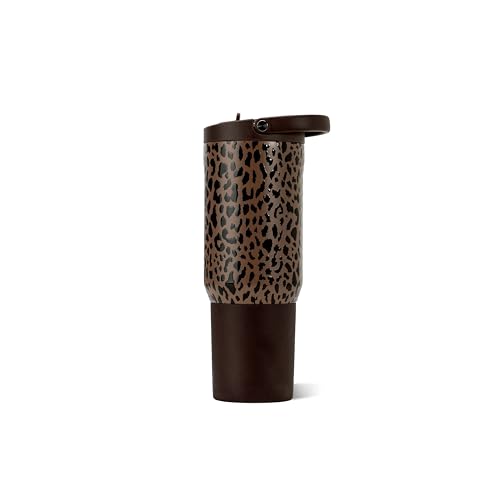 HydroJug Sport 20 oz Insulated Stainless Steel Water Bottle, Brown Leopard - color: Brown Leopard, size: 20 Ounces