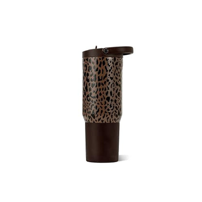 HydroJug Sport 20 oz Insulated Stainless Steel Water Bottle, Brown Leopard - color: Brown Leopard, size: 20 Ounces