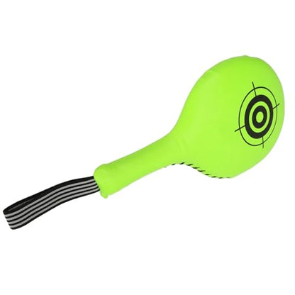 JTLB Taekwondo Kick Pads, Striking Target Paddles, TKD Karate Martial Arts Strike Targets, Kickboxing Training Equipment Sparring Gear for Kids Youth Adult (Fluorescent Green) - color: Fluorescent Green