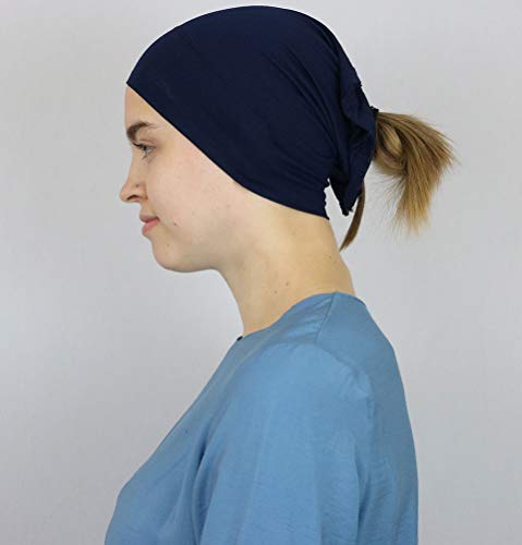 Modefa Islamic Turkish Women's Plain Solid Jersey Tube Hijab Bonnet Muslim Scarf Cap Bone Underscarf