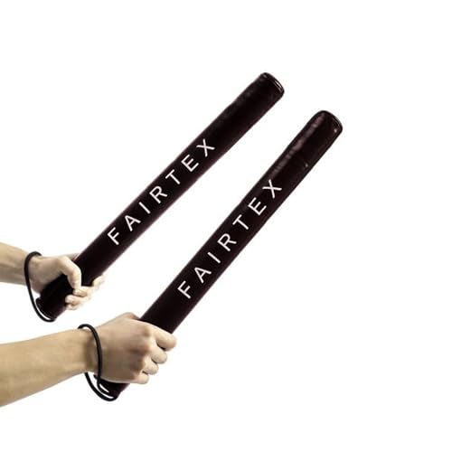 Fairtex BXS1 Leather Boxing Sticks for Boxing, Muay Thai, MMA Training - color: Black