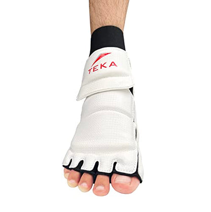 Taekwondo Foot Guard Protector Gear for Sparring MMA Training Competition Kickboxing Karate Boxing Martial Arts Kung Fu Punch Bag TEKA (Pair) (XL) - size: X-Large