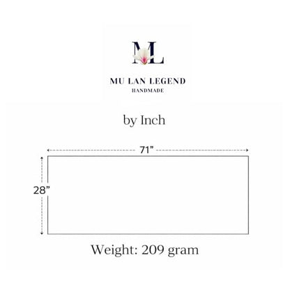 MuLanLegend Mu Lan Song Hijab | Large Non-See-Through Muslimah Headscarf Wrap | Non-Slip Women Scarf | Flowy and Drapey - color: Off-white