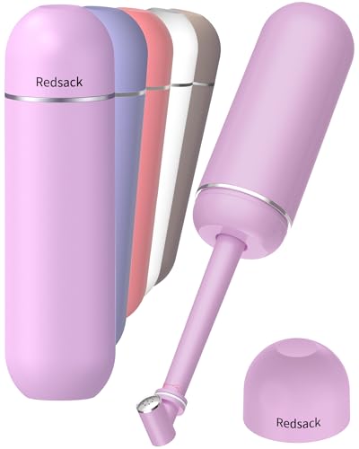 Portable Bidet for Travel & Camping - Manual Squeeze Peri Bottle Handheld - color: Light Purple