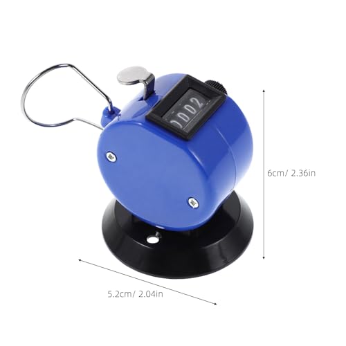 Yardwe Handheld Counters Clicker: 4 Digital Baseball Golf Score Counter with Buckle and Base - Manual Tally Clicker for Sports Training Competitions