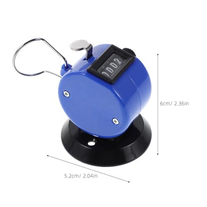 Yardwe Handheld Counters Clicker: 4 Digital Baseball Golf Score Counter with Buckle and Base - Manual Tally Clicker for Sports Training Competitions