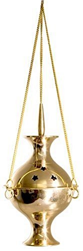 Hanging Censer/Charcoal Incense Burner, 6" H