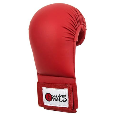 WKF Style Sparring Karate Gloves Without Thumb Protection Blue Red White Martial Arts Mitts for Kids and Adults