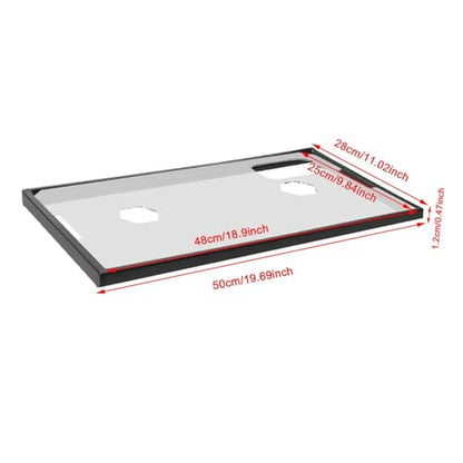 Aquarium Tank Lid Cover with Frame Clear Anti Jump for 43cm Tank (17 inch), 43cmx25.5cmx1.2cm- for 50 50cmx28cmx1.2cm - color: For 50 50cmx28cmx1.