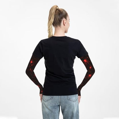 Cooling Arm Sleeves Cover Summer Sun Protection Arm Sleeves For Men Women Baseball Cycling Golf Running - color: Spider 3