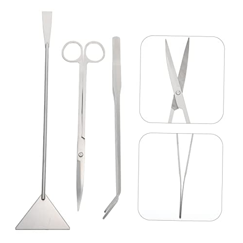 Toddmomy 1set Aquarium Scissors Ergonomic Portable Tools for Precise Plant Trimming and Maintenance Includes Long Tweezer and Shovel for Aquatic Plant Care - size: 31.50X7.00X1.00CM