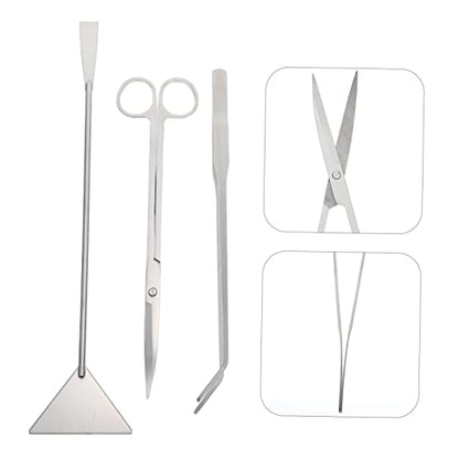 Toddmomy 1set Aquarium Scissors Ergonomic Portable Tools for Precise Plant Trimming and Maintenance Includes Long Tweezer and Shovel for Aquatic Plant Care - size: 31.50X7.00X1.00CM