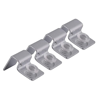 HOMSFOU Fish Tank Accessories Aquarium 8pcs Pack Stainless Steel Bracket Cover Holder Rack