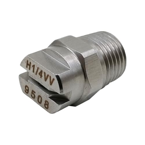 Stainless Steel Flat Fan Nozzle 1PC 1/4'' HVV Flat Fan Nozzle 0-110 Degree Flat Fan Water Spray Nozzle HVV Cooling Nozzle Industrial(8001) - color: 8001