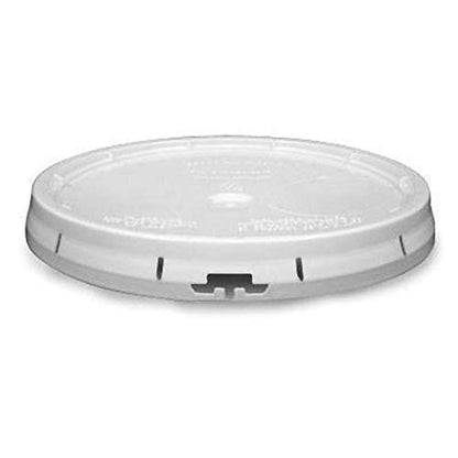 White 5-Gallon Bucket with Lid | Made in USA | Food Grade | Heavy-Duty Extra Durable Plastic Bucket | Multi-Use Food Grade Buckets with Lids | Easy Stack and Store | BPA Free | 100 Pack | Airtight Gasketed Tear Strip Lid, Heavy-Duty 90 Mil HDPE Plastic Pa