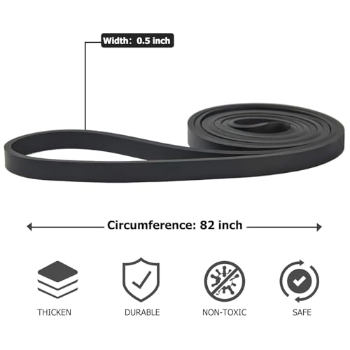 Pull Up Bands, Resistance Bands, Pull Up Assistance Band Exercise Bands for Men & Women Working Out, Body Stretching, Physical Therapy, Muscle Training - color: Black