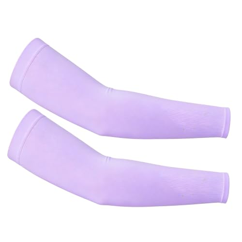 UV Sun Protection Cooling Compression Arm Sleeves for men women - color: Purple