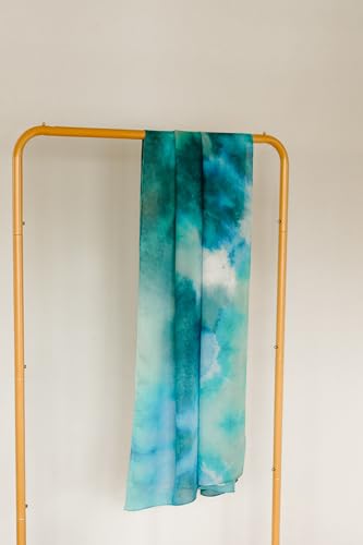 Women's Signature Lux Cotton-Modal Hijab Scarf. Soft, Breathable, Lightweight Wrap or Shawl for Modest Everyday Fashion - color: Ocean Mirage