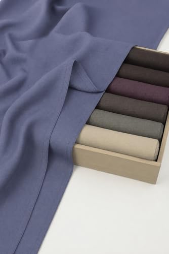 Premium Breathable Modal Cotton Hijab for Women, Lightweight, Non-Slip, Soft & Elegant Scarf for Everyday Wear - color: Dusty Periwinkle