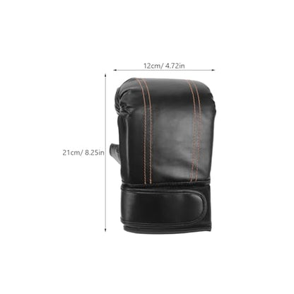 UPKOCH Kickboxing Gloves 1 Pair Open Finger Training Boxing Gloves for Men and Women Protective for Adult and Black