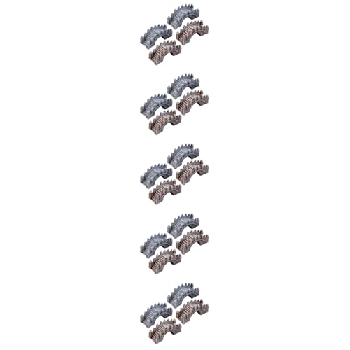 STOBOK 20 Pcs Miniature Fairy Garden Arch Bridge Figurines Figurines Micro Landscape Garden Bridge Terrarium Kit Micro Landscape Ornaments for DIY Kit