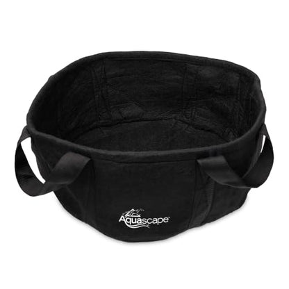 Aquascape Heavy Duty Aquatic Plant Pot with Handles, Non-Woven Geotextile, 20 inch Dia (50.8 cm), Black, 47005 - size: 20 Inch Dia.