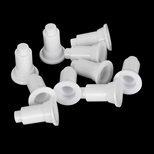 Aquarium Isolation Board Support Feet, PVC 100Pcs Adjustable Height for Partition Stability and Easy Cleaning, Aquarium Owners (White) - color: White