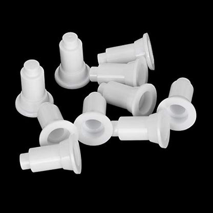 Aquarium Isolation Board Support Feet, PVC 100Pcs Adjustable Height for Partition Stability and Easy Cleaning, Aquarium Owners (White) - color: White