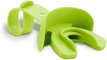Markwort Vettex Doubleguard Mouthguard for Football, Lacrosse, Braces - Breathable Mouth Guard with Lip Protection and Strap - Youth, Lime - color: Lime